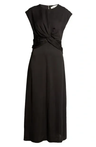 Rohe Róhe Drape Dress In Black