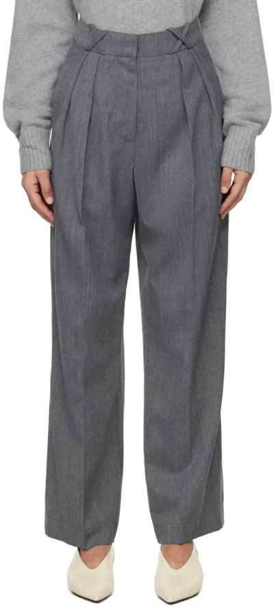 Rohe Gray Tailored Trousers In Grey