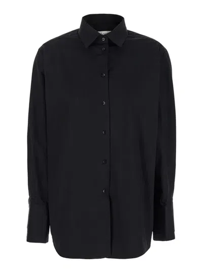 Rohe Shirt With Double Cuff In Black