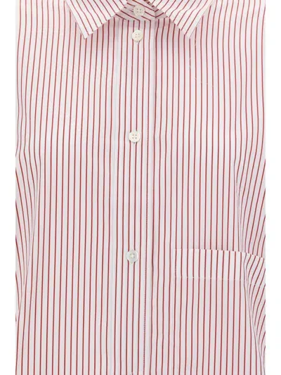 Rohe Shirts In White / Port Stripe