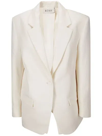 Rohe Single-breasted Blazer In Neutrals