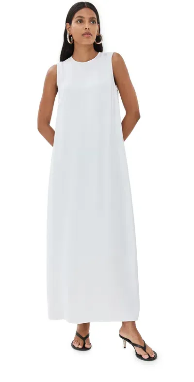 Rohe Sleeveless Fluid Satin Dress Cream