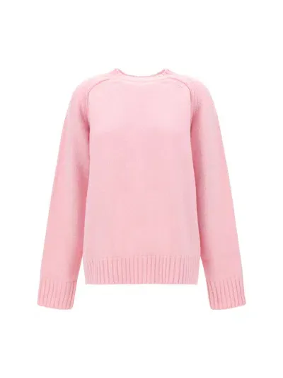 Rohe Wool Crewneck Sweater In Pink