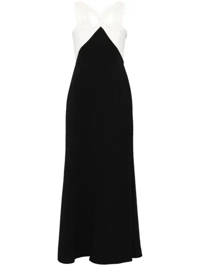 Roland Mouret Off-shoulder Cady Maxi Dress In Black