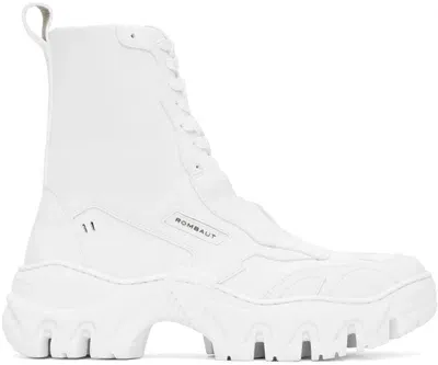 Rombaut White Boccaccio Ii Boot Sneakers In White Future Leather