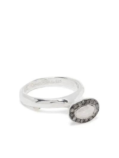 Rosa Maria Sterling Silver Diamond Ring