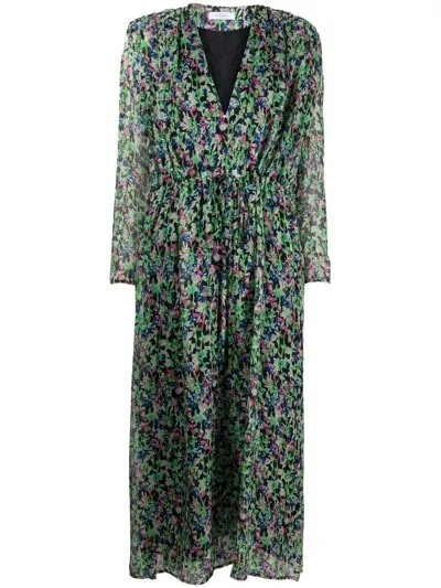 Roseanna All-over Floral-print Dress In Green