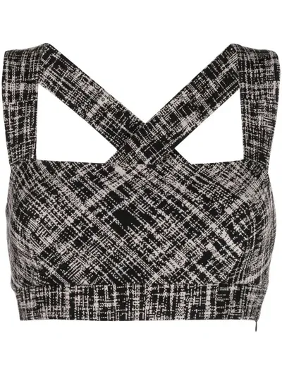 Rosetta Getty Cropped-top Mit Karomuster In Multi