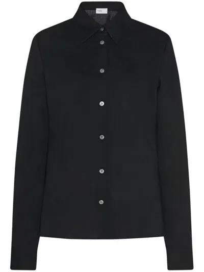 Rosetta Getty Fitted Cotton Shirt In Black