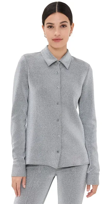 Rosetta Getty Fitted Shirt Silver