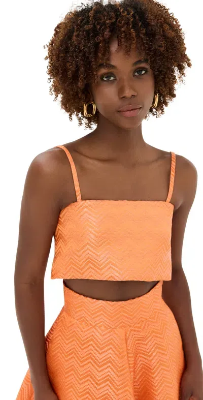 Rosie Assoulin Easy Bandeau Orange