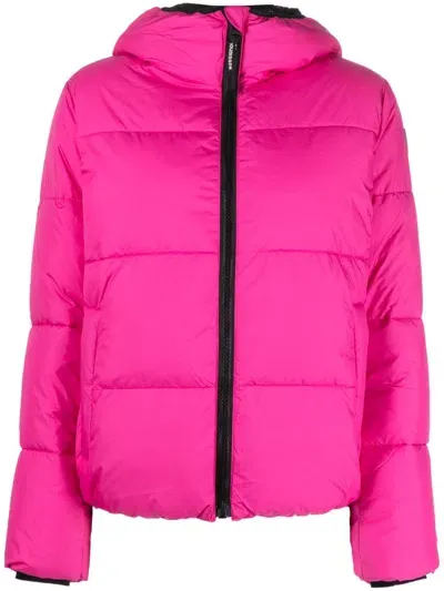 Rossignol Logo-patch Puffer Jacket In Pink