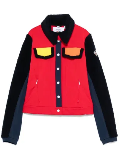 Rossignol X Jcc Colourblock Jacket In Red