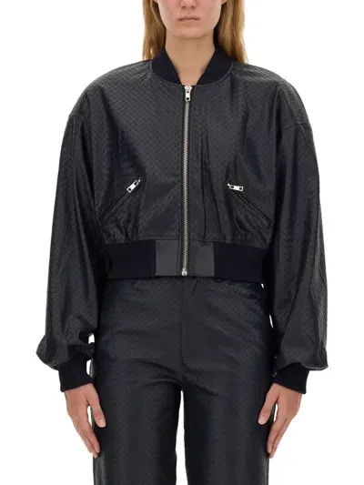 Rotate Birger Christensen Cropped Jacket In Blue