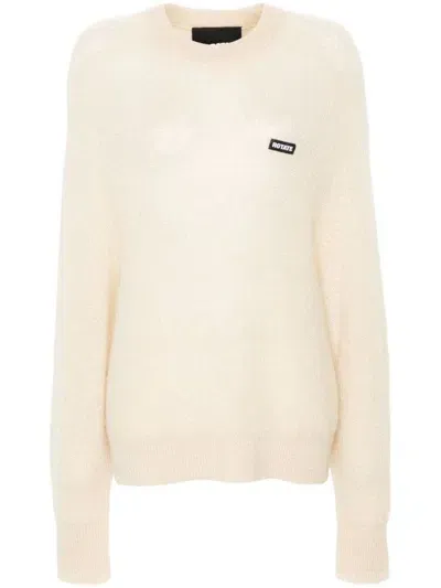 Rotate Birger Christensen Light Beige Wide Raglan Sleeve Sweater