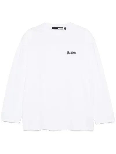 Rotate Birger Christensen Long Sleeve T-shirt In White