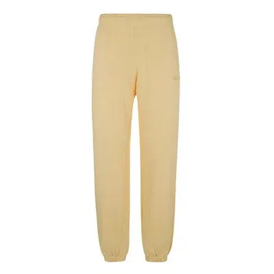 Rotate Birger Christensen Rotate Logo Embroidered Classic Sweat Pants In Yellow