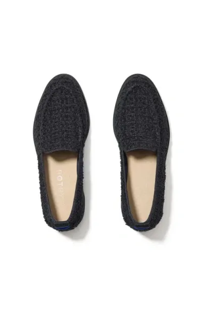 Rothys Rothy's The Lug Loafer In Black Bouclé