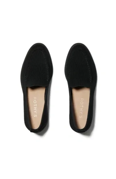 Rothys Rothy's The Lug Loafer In Onyx Black