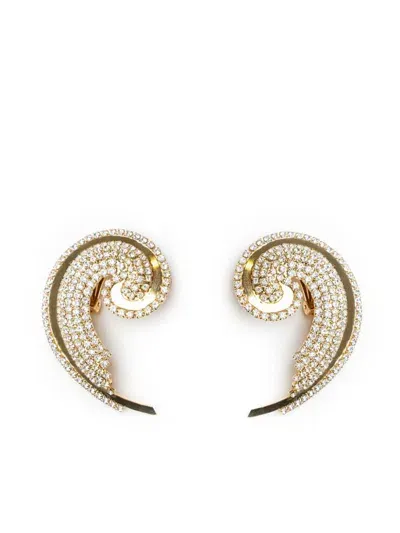 Rowen Rose Spiral Earrings In Gold