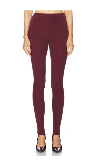 Rowen Rose Stirrup Legging In Bordeaux