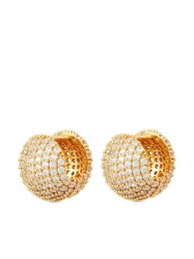 Roxanne Assoulin Baby Ball Earrings In 金色