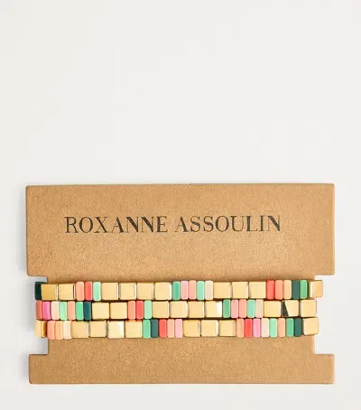 Roxanne Assoulin Set Of 3 The Campania Bracelets In Gold