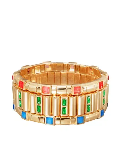 Roxanne Assoulin The Bejeweled Bracelet In Gold