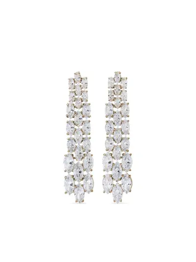 Roxanne Assoulin The Waterfall Drop Earrings In White