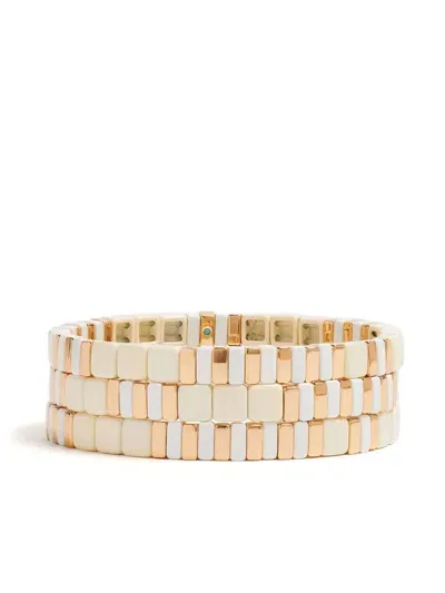 Roxanne Assoulin Triple Creme Bracelet In Gold