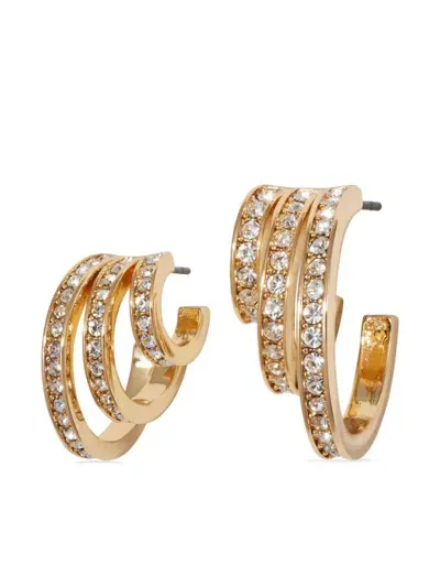 Roxanne Assoulin Triple Hoop Earring In Gold