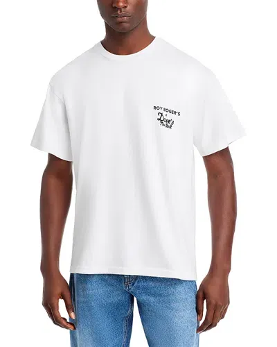 Roy Rogers X Dave's New York Industrial Print Tee - Exclusive In White