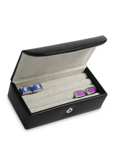 Royce New York Cufflink Case In Black