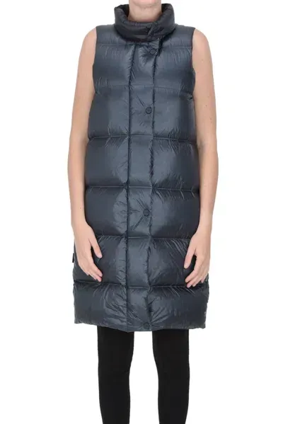 Rrd - Roberto Ricci Design Quilted Sleeves Down Jacket In Navy Blue