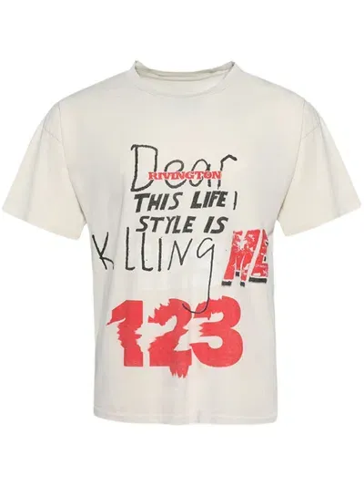 Rrr123 Killing Me T-shirt In 白色