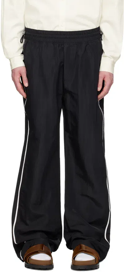 Rta Black Drawstring Track Pants