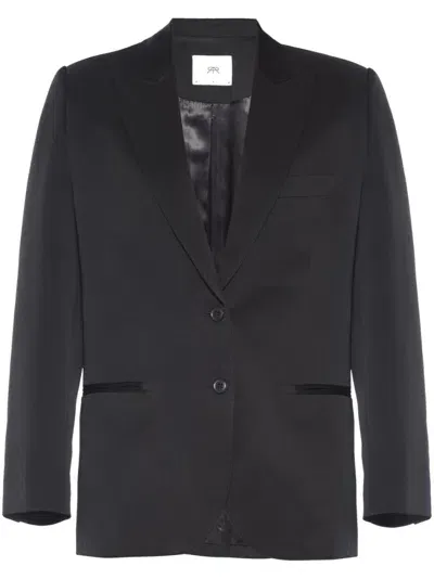 Rta Single-breasted Long-sleeved Blazer In Black