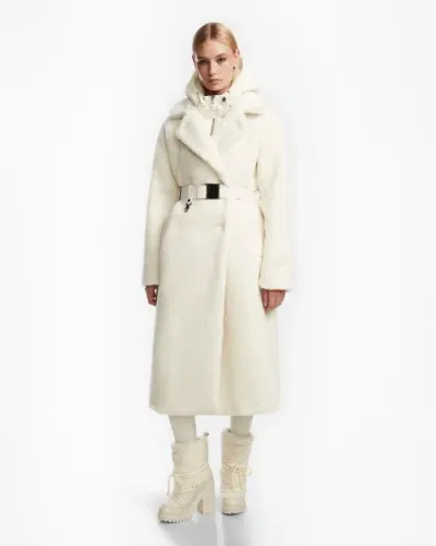 Rudsak Teddy Trench In White