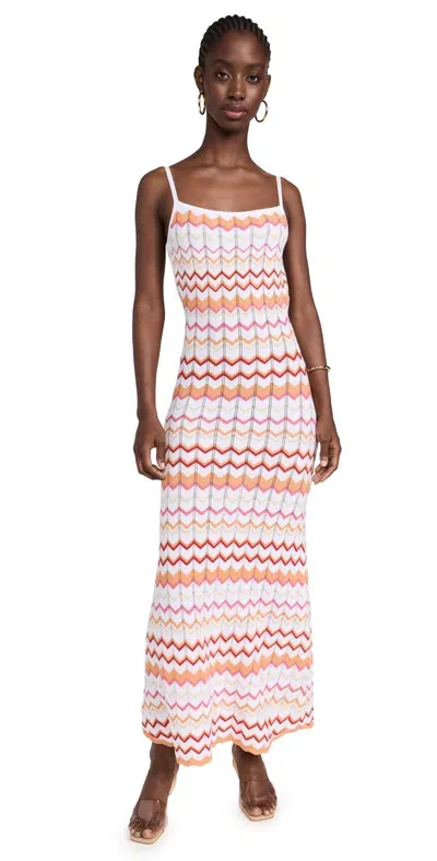 Runaway The Label Albie Maxi Dress Orange Multi