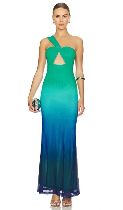 Runaway The Label Kyree Maxi Dress In Marine Ombre