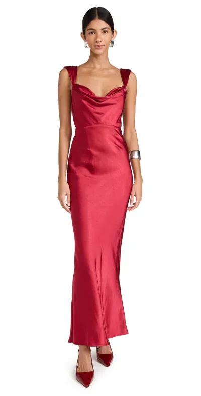 Runaway The Label Margot Maxi Dress Red