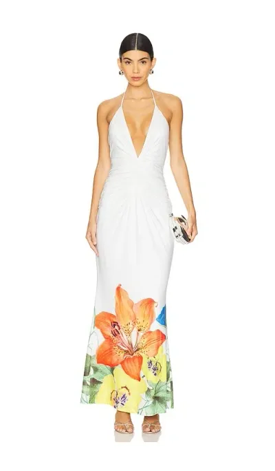 Runaway The Label Primrose Maxi Dress In 화이트 플라워