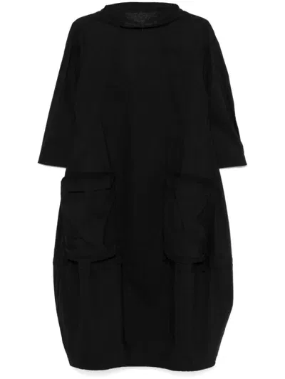 Rundholz Cargo-pockets Midi Dress In 黑色