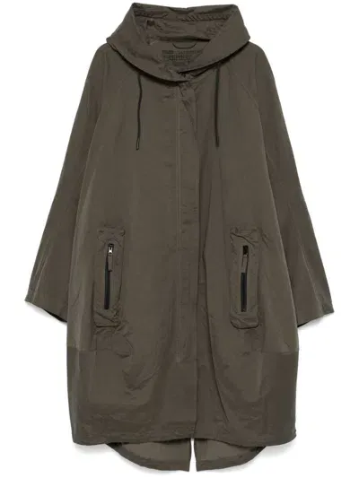 Rundholz Hooded Coat In 绿色