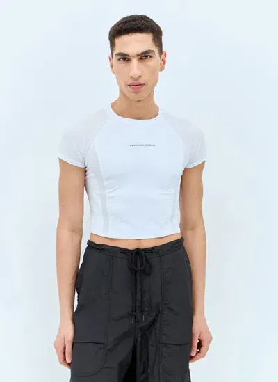 Running Order Cassey Crop T-shirt In White