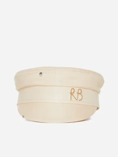 Ruslan Baginskiy Baker Boy Hat In Ivory