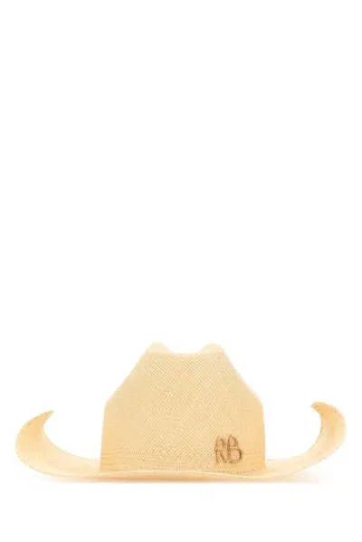 Ruslan Baginskiy Logo Woven Bucket Hat In Beige