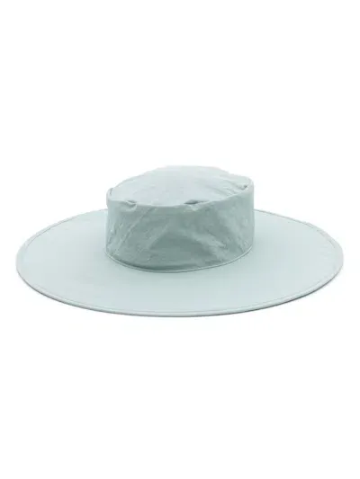 Ruslan Baginskiy Wide-brim Poplin Hat In Blue