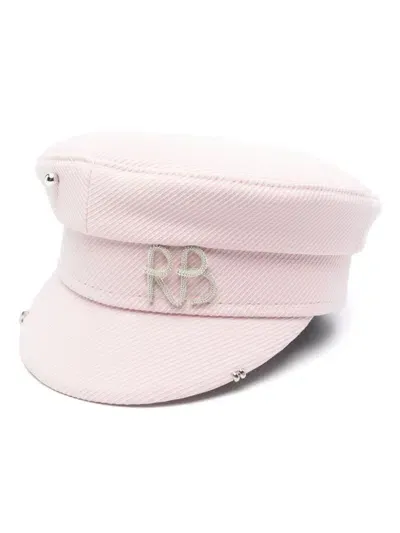 Ruslan Baginskiy Logo-embellished Baker Boy Cap In Pink