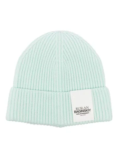 Ruslan Baginskiy Ribbed-knit Beanie In Green